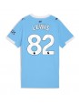 Manchester City Rico Lewis #82 Replika Hemmakläder Dam 2025-26 Kortärmad